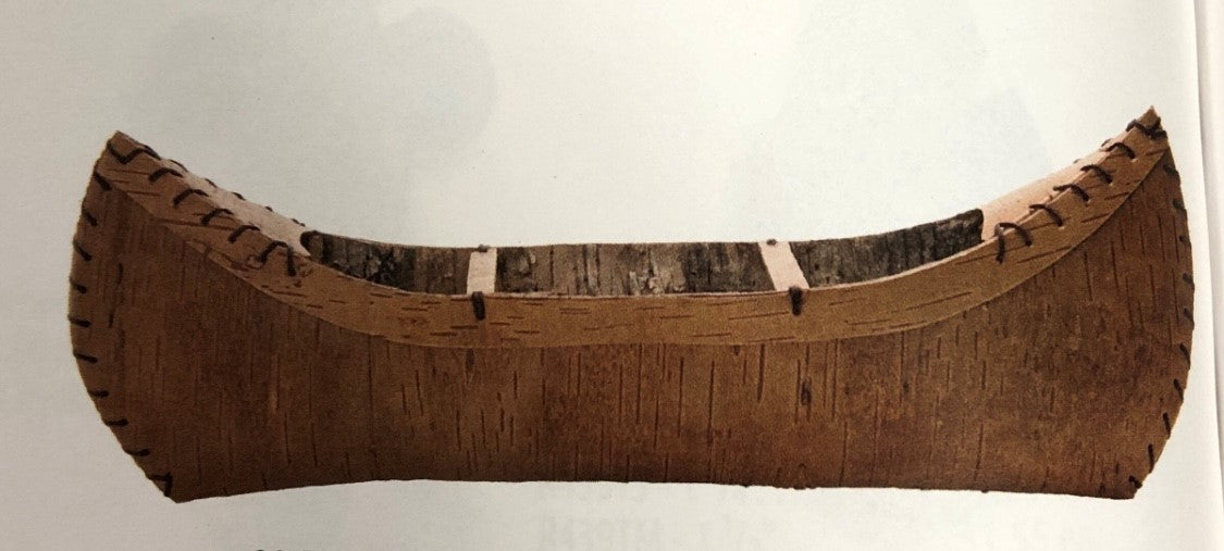 Birch Bark Canoe 18"