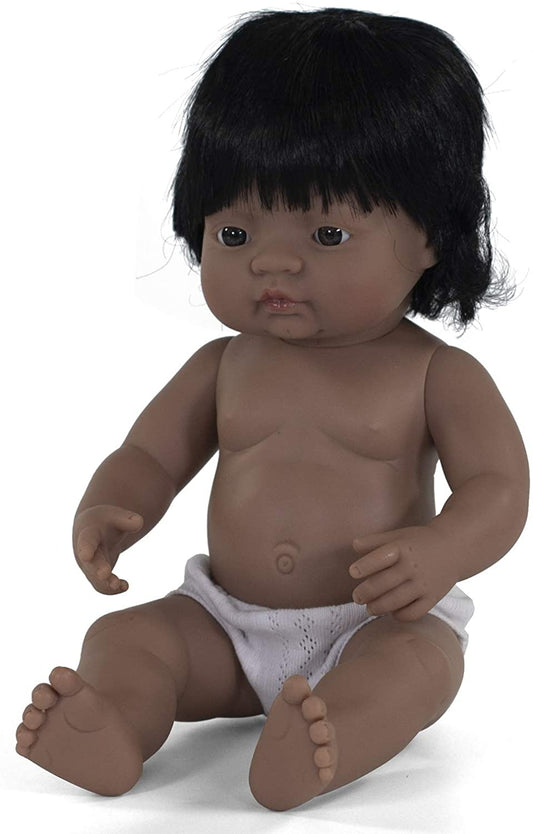 15 Inch Anatomically Correct Hispanic Girl Baby Doll