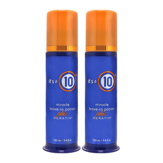 "PACK OF 2" It's a 10 Haircare Miracle Leave-In Potion Plus Keratin, 3oz