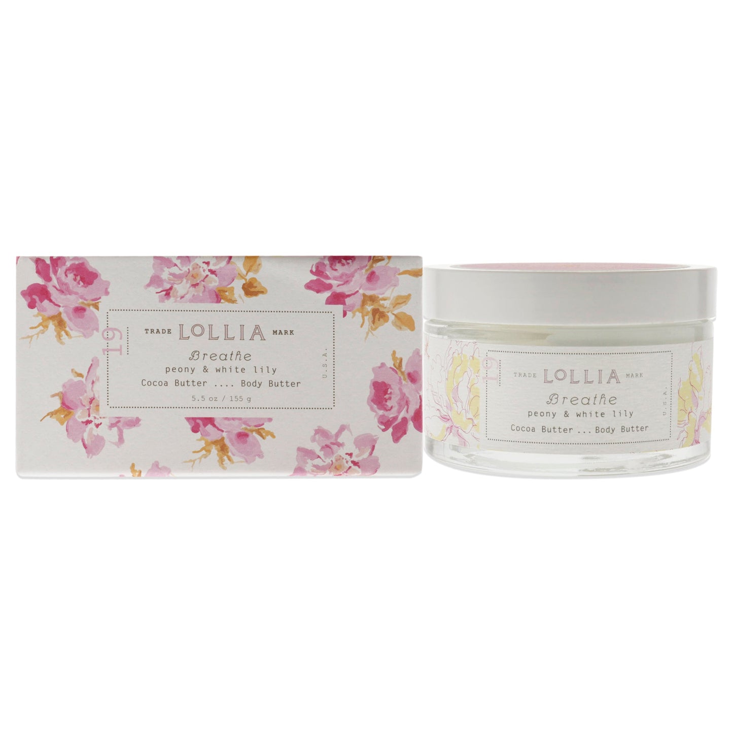 Breathe Body Butter by Lollia for Unisex - 5.5 oz Moisturizer