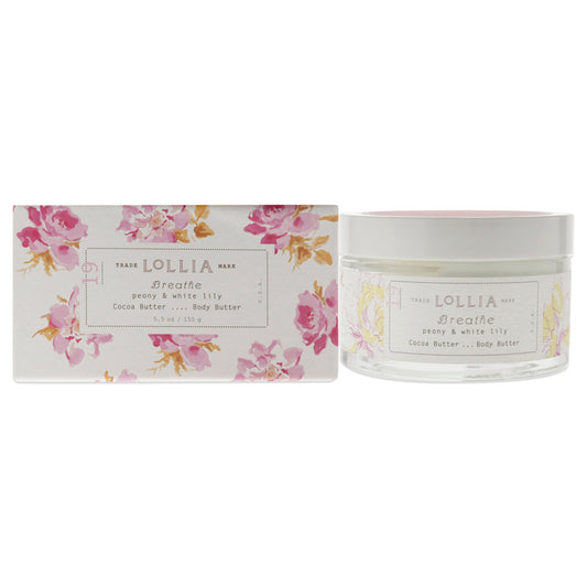 Breathe Body Butter by Lollia for Unisex - 5.5 oz Moisturizer